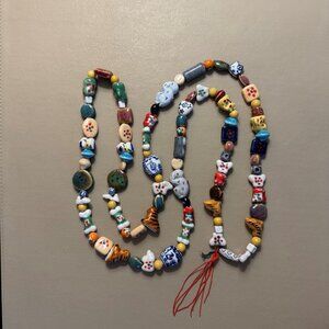 Chinese figurine ceramic beads